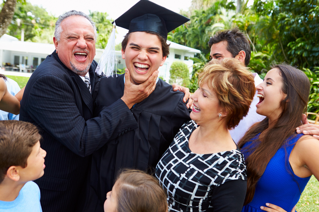 Family Celebrating Graduation
